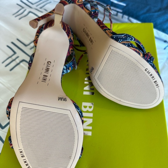 Brand New Gianni Bini heels. Multi color strappy heels. - Picture 3 of 4